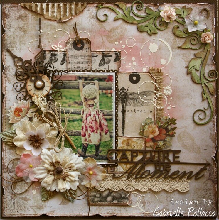 Capture The Moment **The Scrapbook Diaries ~ Video Tutorial &amp; Kit Page**