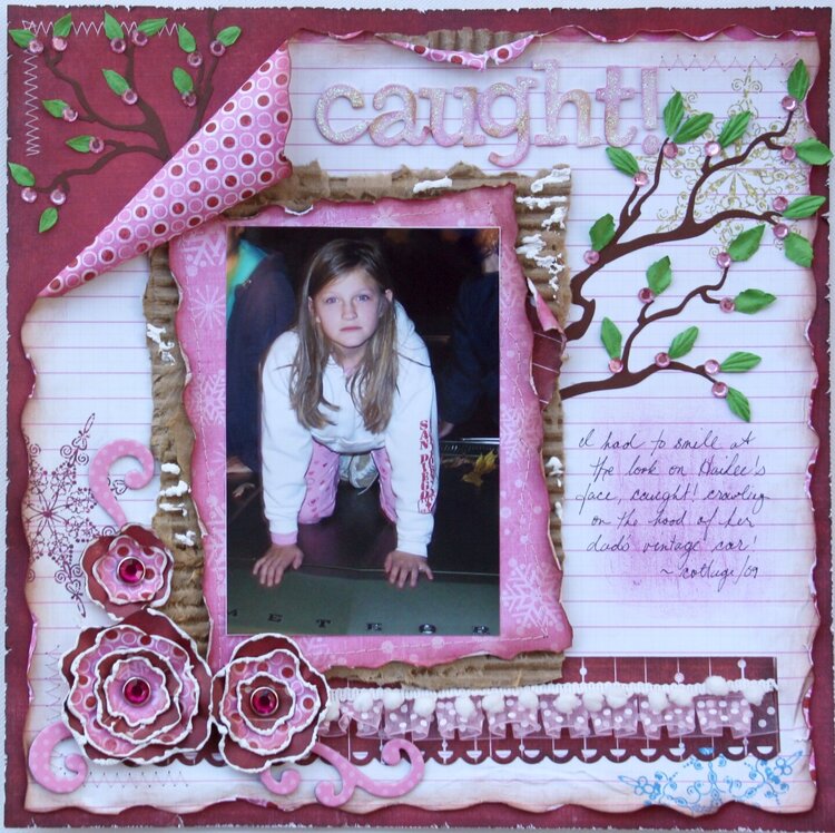 Caught!  ***MY CREATIVE SCRAPBOOK***