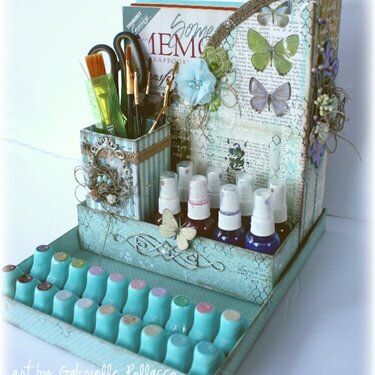 Bo Bunny Enchanted Garden Desk Organizer