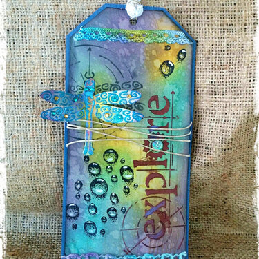 VIDEO TUTORIAL: Dragonfly Tag **TCW Stencils and My Own Stamps!**