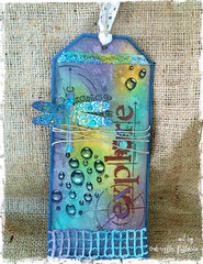 VIDEO TUTORIAL: Dragonfly Tag **TCW Stencils and My Own Stamps!**