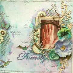 Family **THE SCRAPBOOK DIARIES Kit Page & Tutorial**