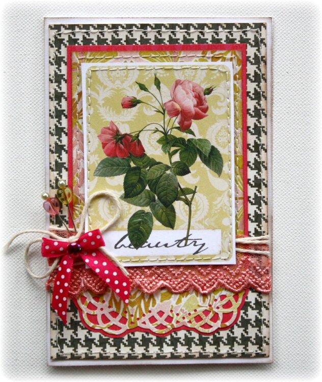 Card made with NEW Websters Pages Modern Romance Collection