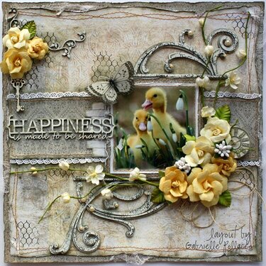 Happiness is.... **The Scrapbook Diaries Kit Page &amp; Video Tutorial**