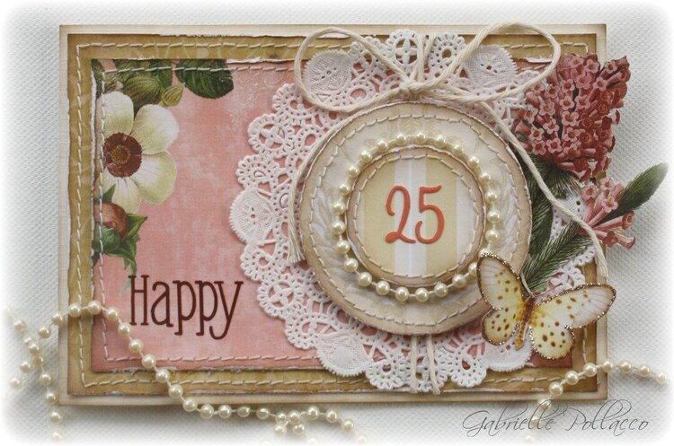 Happy 25th Anniversary Card **Websters Pages**