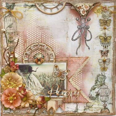 Happy **The Scrapbook Diaries Kit Page &amp; Video**