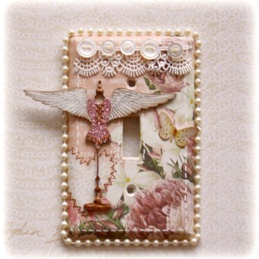 Light Switch Plate Cover **Websters Pages &amp; Dusty Attic**