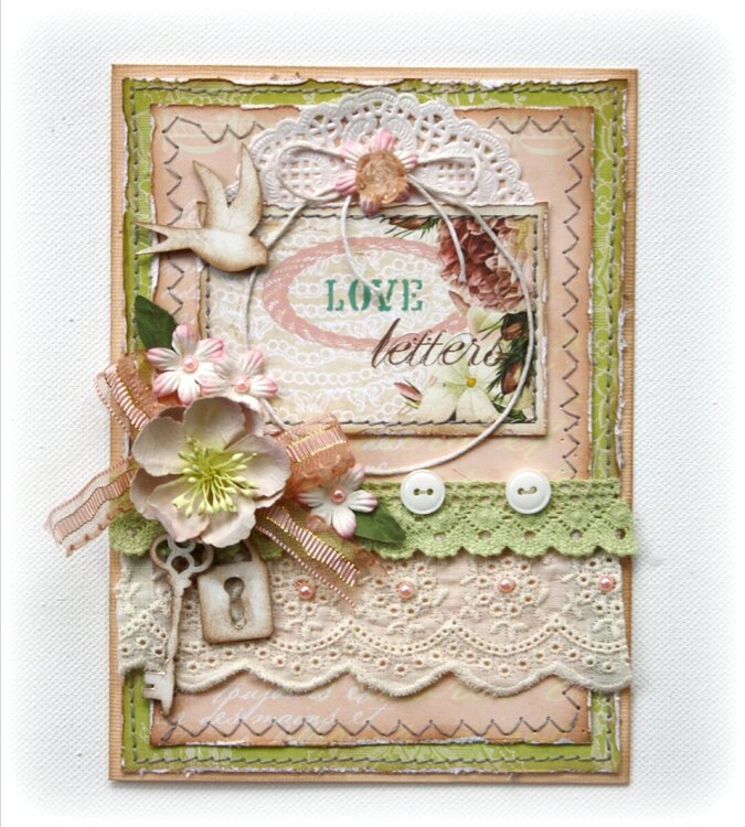 Love Letters Card **Websters Pages Western Romance**