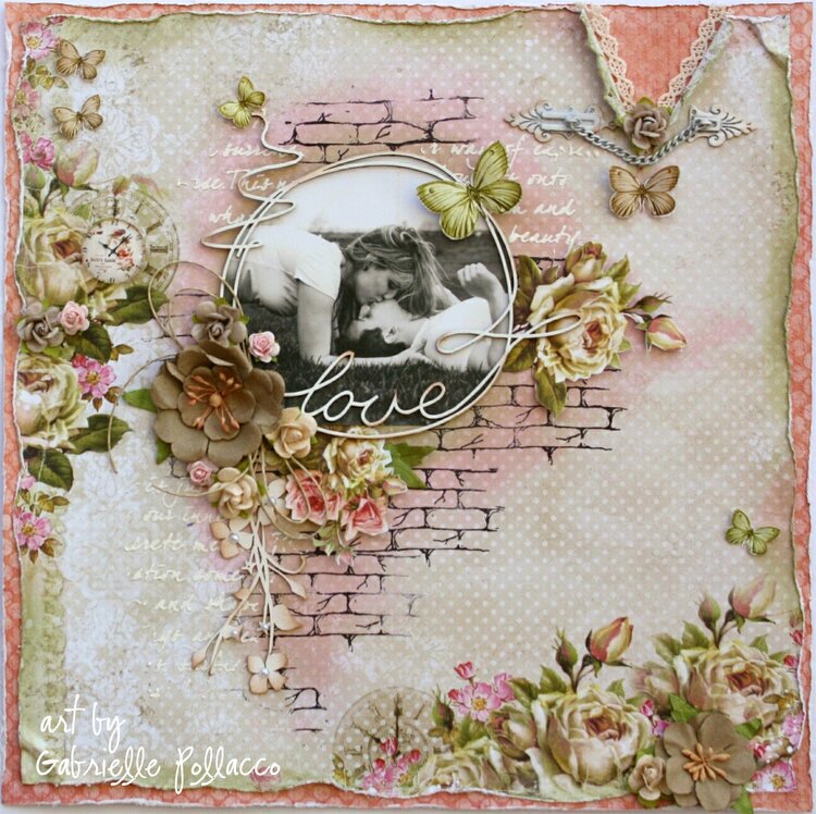 Love **Page Kit &amp; Video Tutorial - THe Scrapbook Diaries**