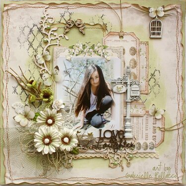Love &amp; Laughter **The Scrapbook Diaries** Page Kit