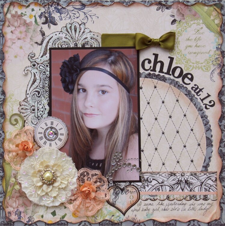 Chloe at 12  ***MY CREATIVE SCRAPBOOK***
