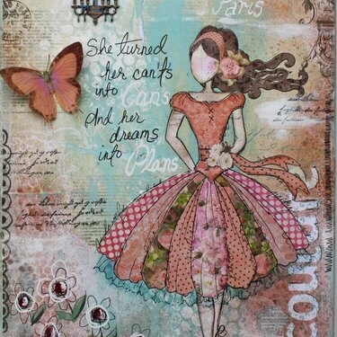 Mixed Media Canvas (Template &amp; Tutorial!!)