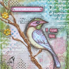 Mixed Media Canvas VIDIO TUTORIAL **Websters Pages DT**