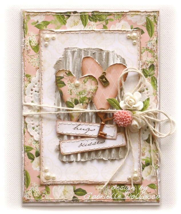 Hugs &amp; Kisses Card **Websters Pages &#039;New Beginnings&#039;**