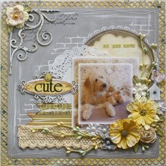 So Dog Gone Cute **Bo Bunny Serenity** & Dusty Attic