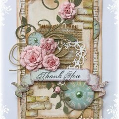 Thank You Card **Cheery Lynn & Bo Bunny**