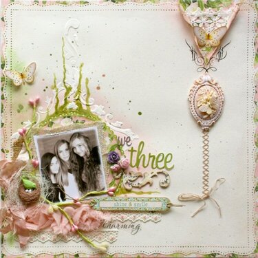 We Three **Websters Pages DT PLUS a NEW Homemade Texture Paste Recipe!!**