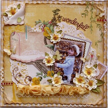 Wonderfall ~ **Websters Pages &amp; Glue Arts*  PLUS VIDEO TUTORIAL for Flowers!!