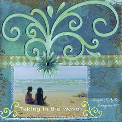 Taking in the waves