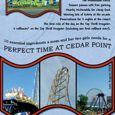 Perfect Time at Cedar Point