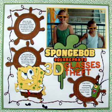 Spongebob Squarepants 3D Glasses Theft
