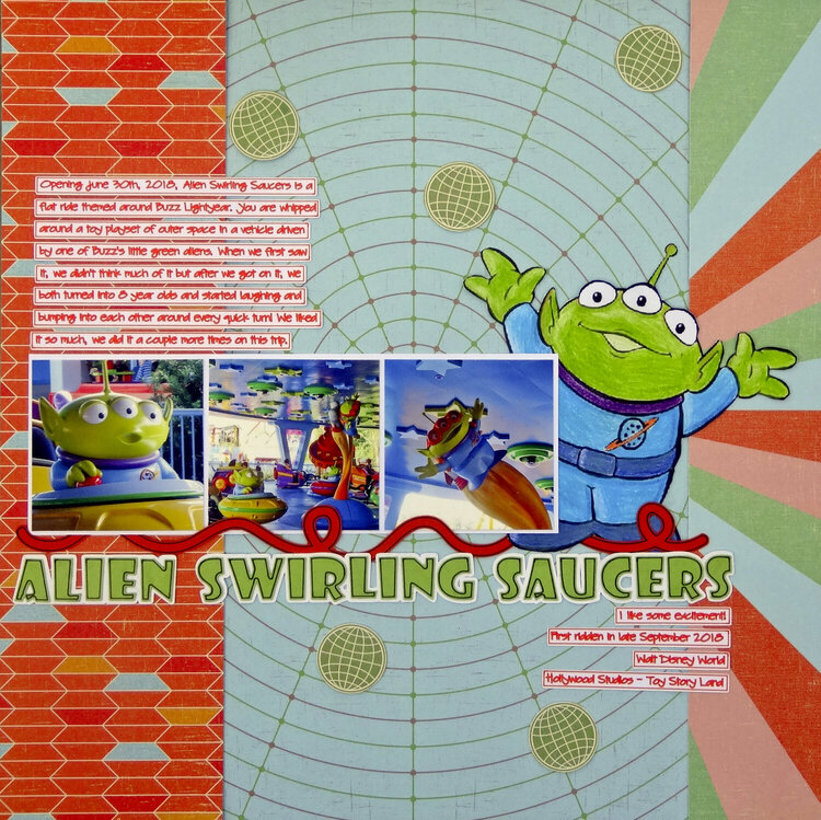 Alien Swirling Saucers