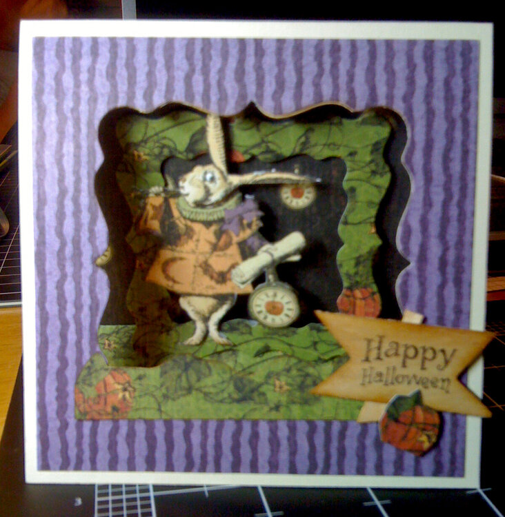 Wonderland Halloween Tent Card