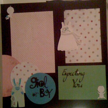 Imagine This Monday ~ Expecting You 12x12 Scrapbook Nursery Tails