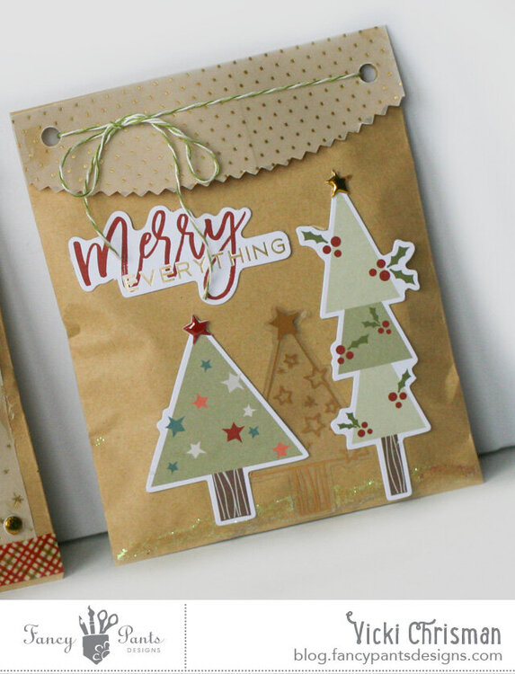 DIY December Kraft Treat + Gift Bags