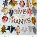 DIY Fall Garland Give Thanks Thanksgiving Leaf Layout Fancy Pants Designs