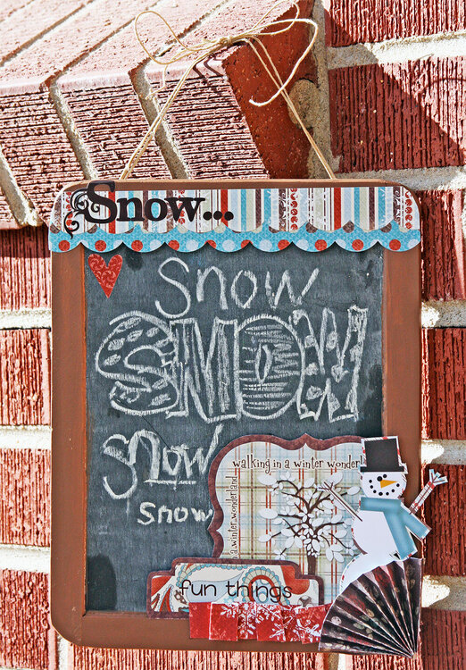 Snow Chalkboard