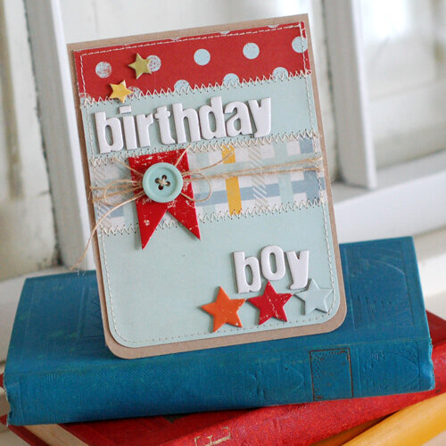 Birthday Boy Card - New Fancy Pants Wave Searcher collection