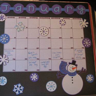 January calendar page