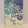 Butterfly Thank you Card