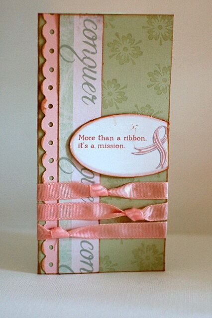 breast cancer awareness and support card