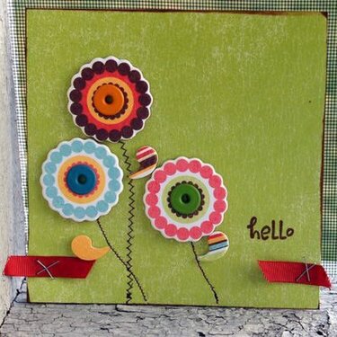 hello card -- We R Memory Keepers