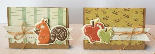 Fall Mini Cards/Place Cards