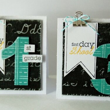 1st day of school cards
