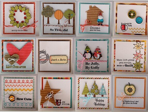 Stamping A to Z: Mini Cards -- Unity Stamps