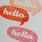 Hello stamped card