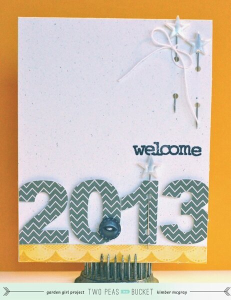 New Years: welcome 2013 card