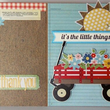 It's the little things - thank you card