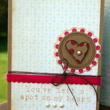 you&#039;ve left a spot on my heart card