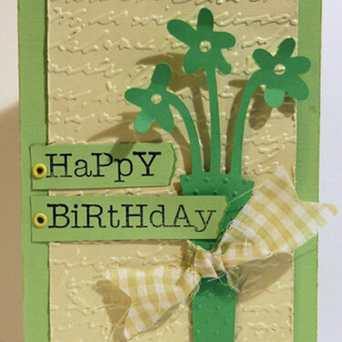 Green Birthday Card