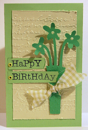 Green Birthday Card