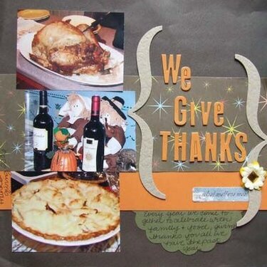we give thanks