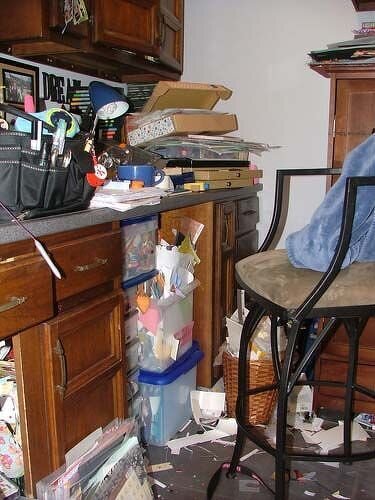 my messy desk.... ( i should win a prize) :)