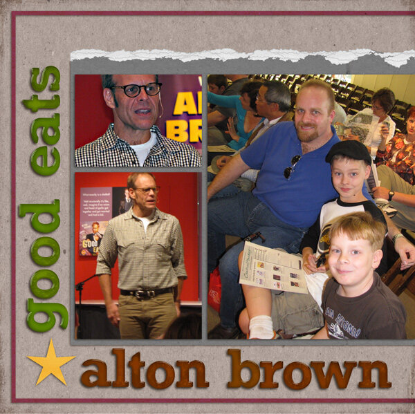 Alton Brown * Good Eats (left)