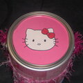 Hello Kitty Altered Paint Can