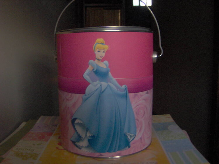 Cinderella  Altered paint can